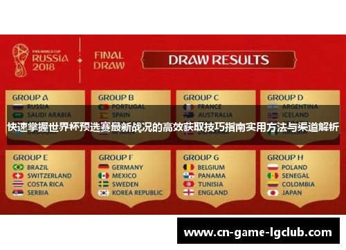快速掌握世界杯预选赛最新战况的高效获取技巧指南实用方法与渠道解析